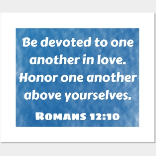 Bible Verse Romans 12:10 Posters and Art